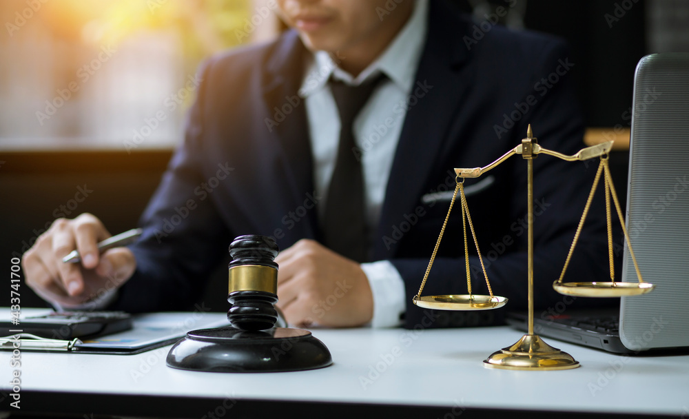 justice and law concept.Male judge Consultation and legal concepts, lawyers, justice and law concept.Male judge Consultation and legal concepts, lawyers,