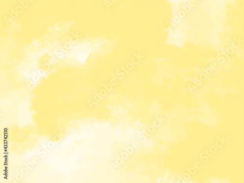 Modern yellow watercolor texture design background © Tamarindarts