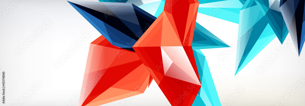 Vector 3d triangles and pyramids abstract background for business or technology presentations, internet posters or web brochure covers Vector 3d triangles and pyramids abstract background for business or technology presentations, internet posters or web brochure covers