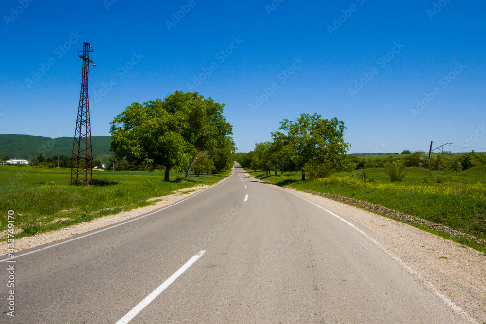 Fototapeta premium Highway, autobahn and road landscape