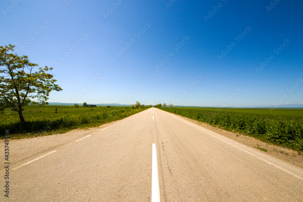 Highway, autobahn and road landscape