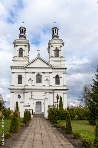 old church in a small town in the east