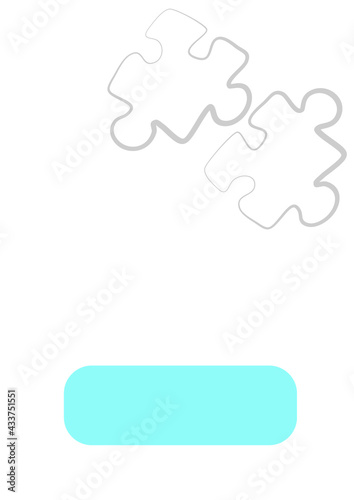 Vertical illustration format A4 - the design of the screen of the phone or tablet for inscriptions and photos