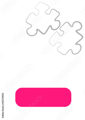 Vertical illustration format A4 - the design of the screen of the phone or tablet for inscriptions and photos