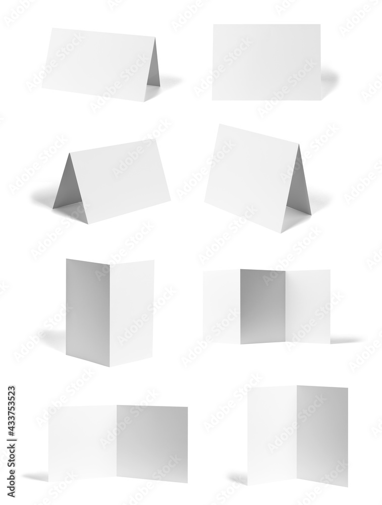 folded leaflet white blank paper template book desktop calendar folded leaflet white blank paper template book desktop calendar