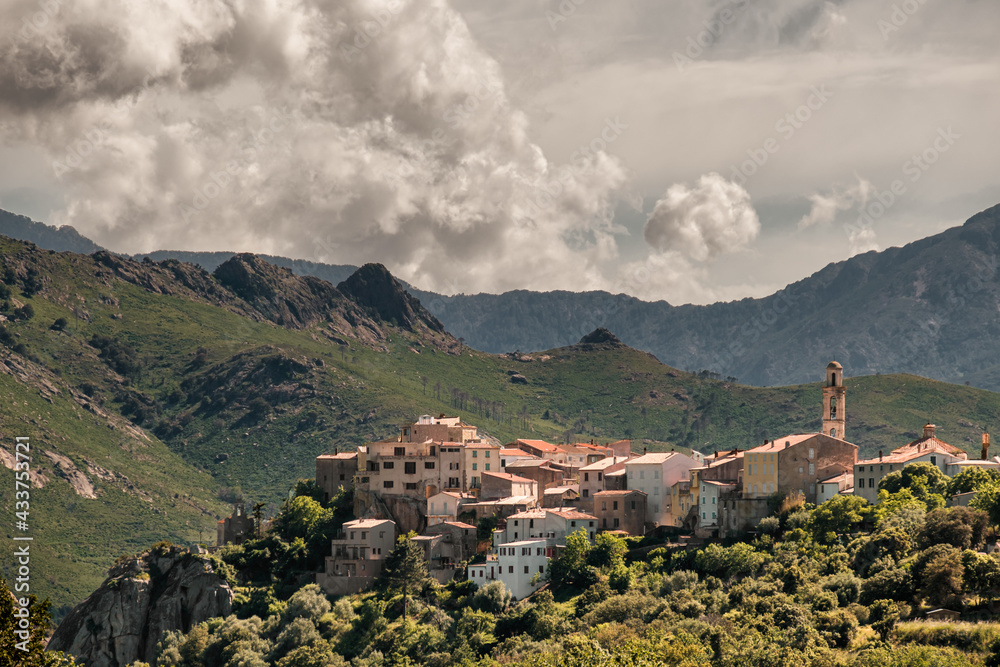 Village of Montmaggiore in Corsica