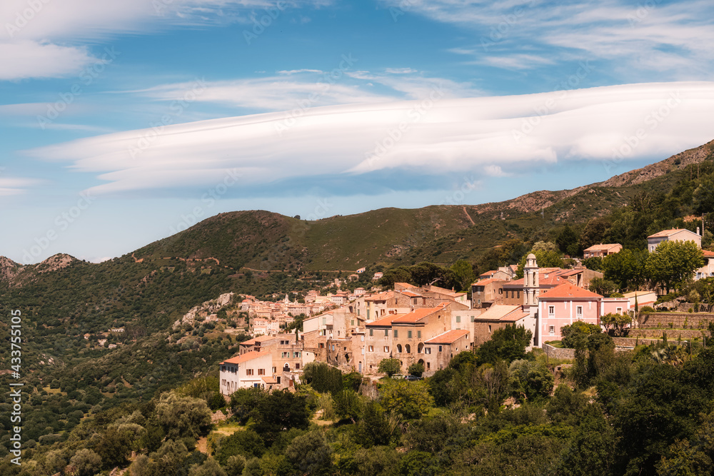 Village of Costa in Corsica