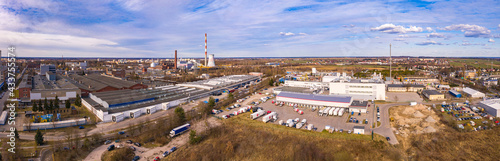 Panorama obszarów przemysłowo - usługowych, miasto Gorzów Wielkopolski