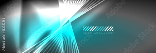 Neon dynamic beams vector abstract wallpaper background. Wallpaper background, design templates for business or technology presentations, internet posters or web brochure covers