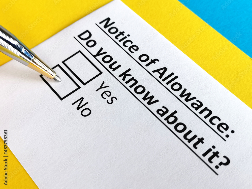 One person is answering question about notice of allowance. One person is answering question about notice of allowance.