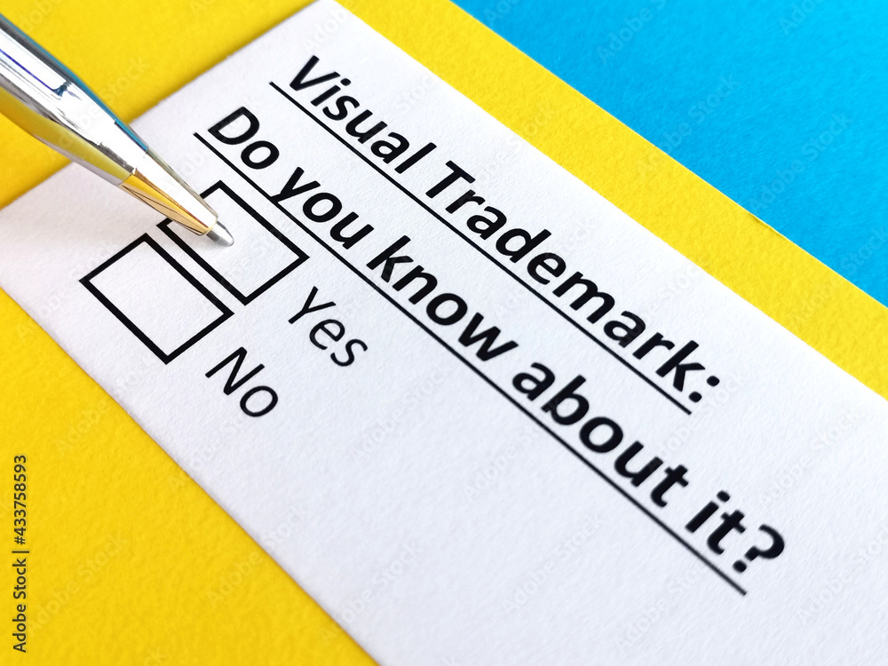 One person is answering question about visual trademark. One person is answering question about visual trademark.