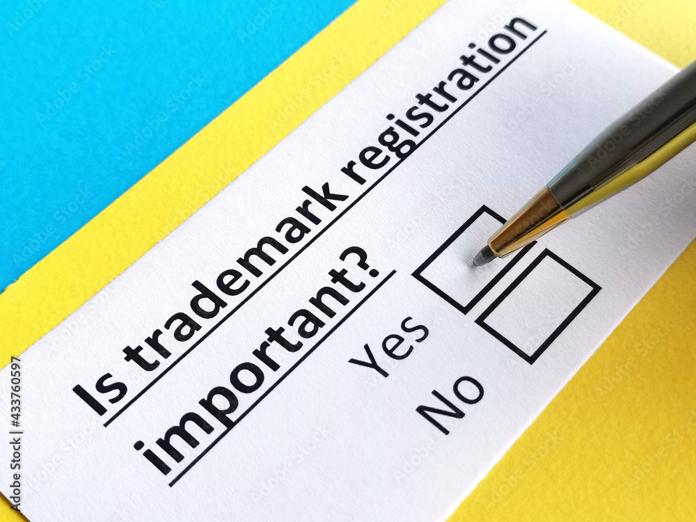 One person is answering question about trademark registration.