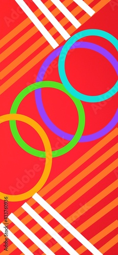 red and yellow background