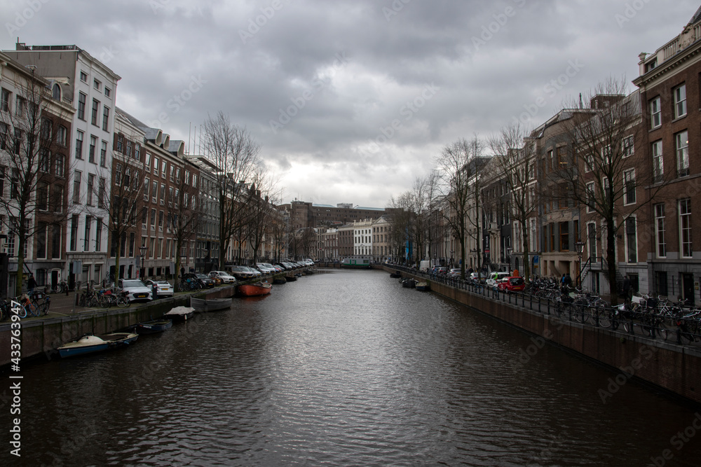 View On The Herengracht At Amsterdam The Netherlands 20-2-2020