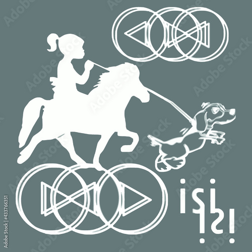 icelandic horse pony merch mens 5050 t shirt (4) poster design illustration vector