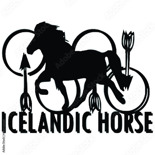icelandic horse pony merch mens sport t shirt (8) Logo Vector Template Illustration Graphic Design design for documentation and printing