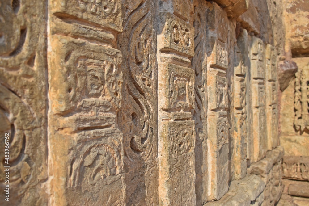 ruins of an temple in alwar,rajasthan,india,asia