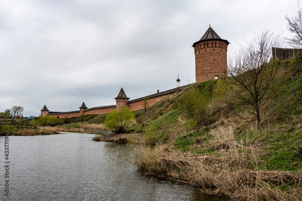 monasteries and fortresses of old Suzdal against the backdrop of a green river monasteries and fortresses of old Suzdal against the backdrop of a green river