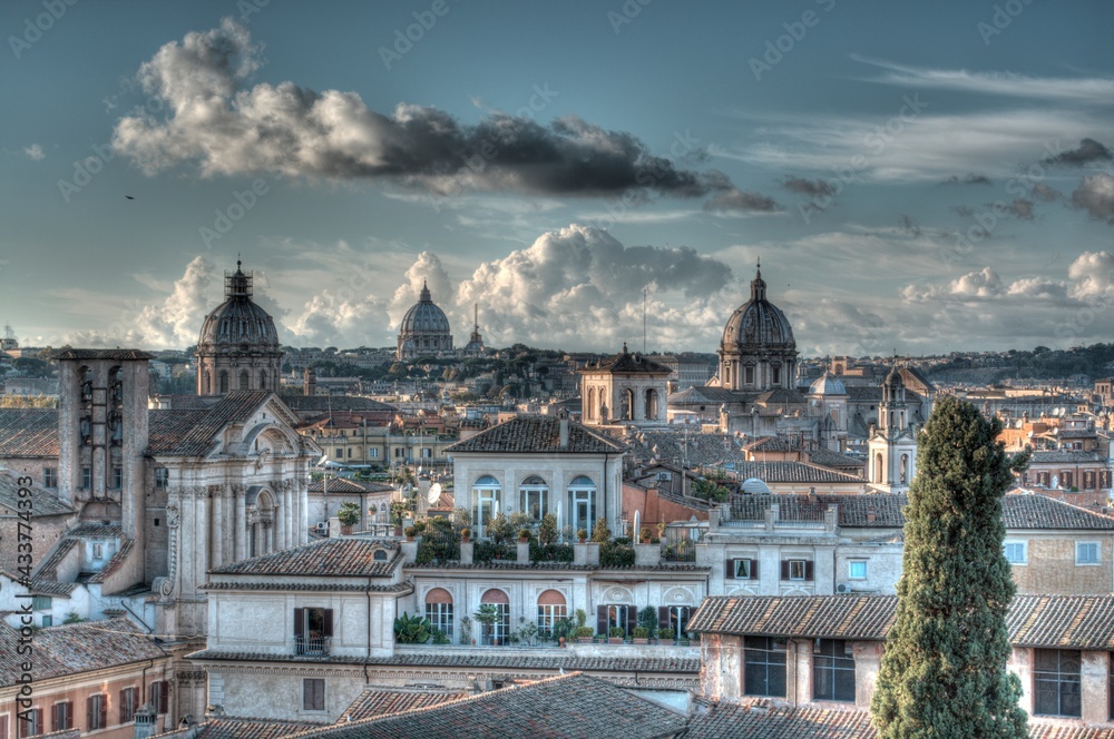 Roma, veduta dal Campidoglio verso il Vaticano