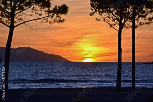 sunset at the beach