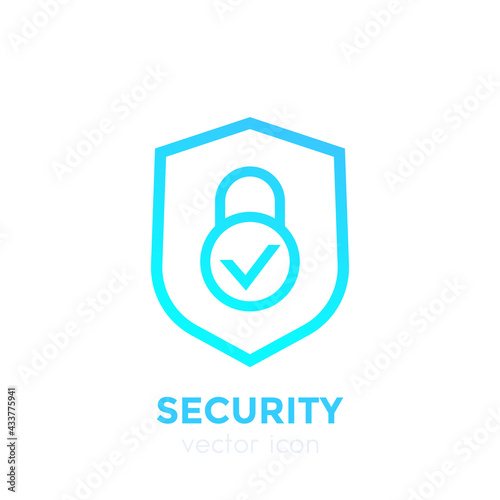 shield icon, security concept vector