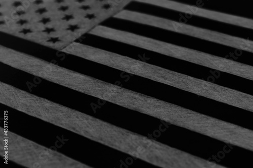 Foto The USA flag hand-drawn with pencil on paper