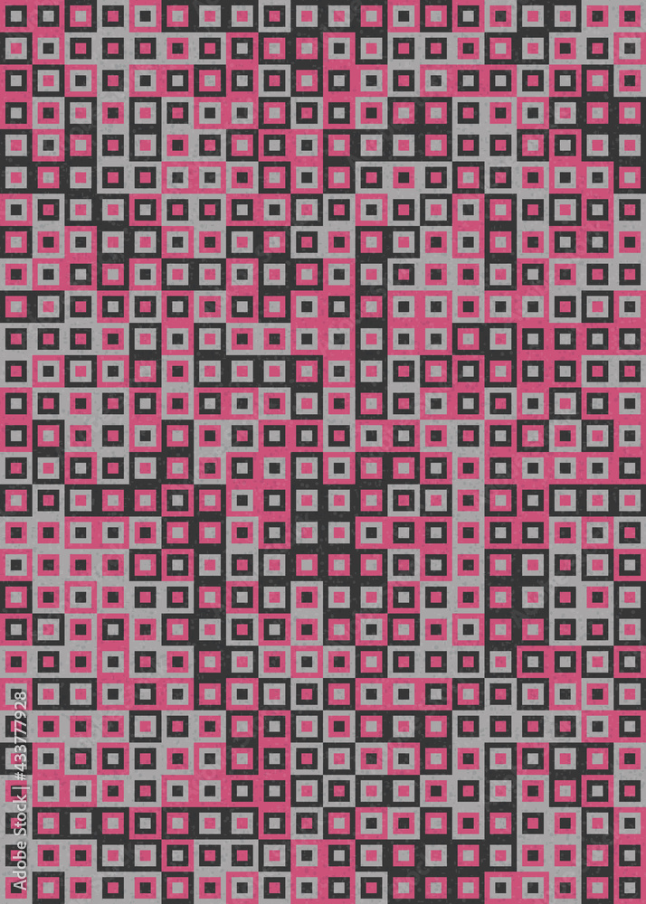 Fototapeta premium Abstract Geometric Pattern generative computational art illustration