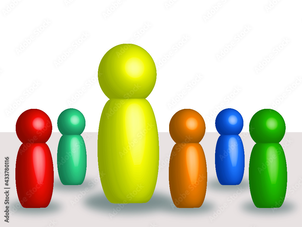 Figuren Erwachsener Kinder