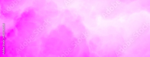 Dreamy pink sky background. Romantic 3d scene. Neon light background. Modern minimal abstract background. Elegant decoration. Fantasy pastel color. Glamour fairytale backdrop. Heavy rainclouds © MIKHAIL