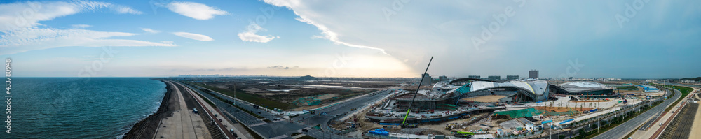 The main venue of the Asian Youth Olympic Games in Shantou City, Guangdong Province, China