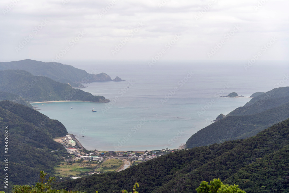 奄美大島の油井岳展望台からの眺望