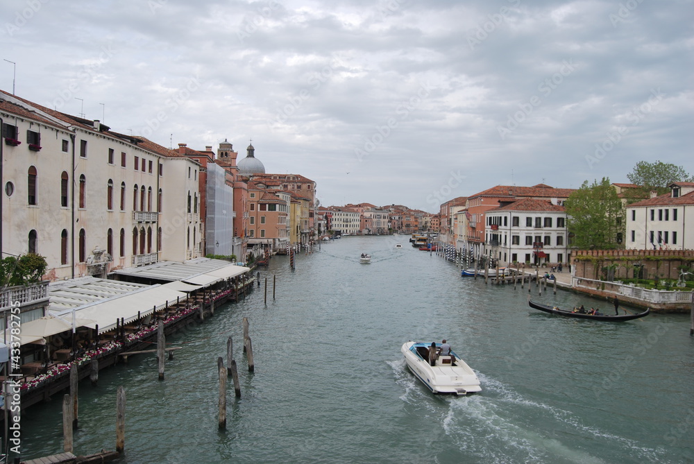 foto panorámica del canal principal de Venecia Italia