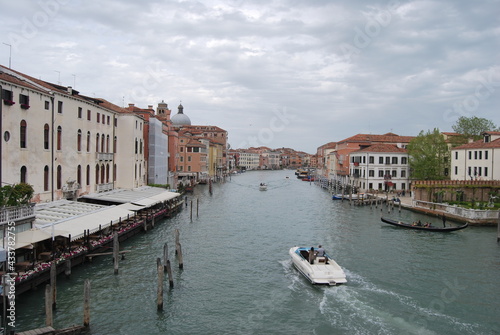 foto panorámica del canal principal de Venecia Italia