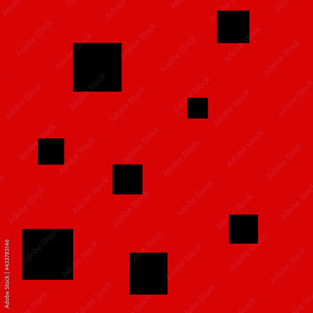 abstract, modern abstractionism, red background, squares, faces, ovals, color transition, gray,black