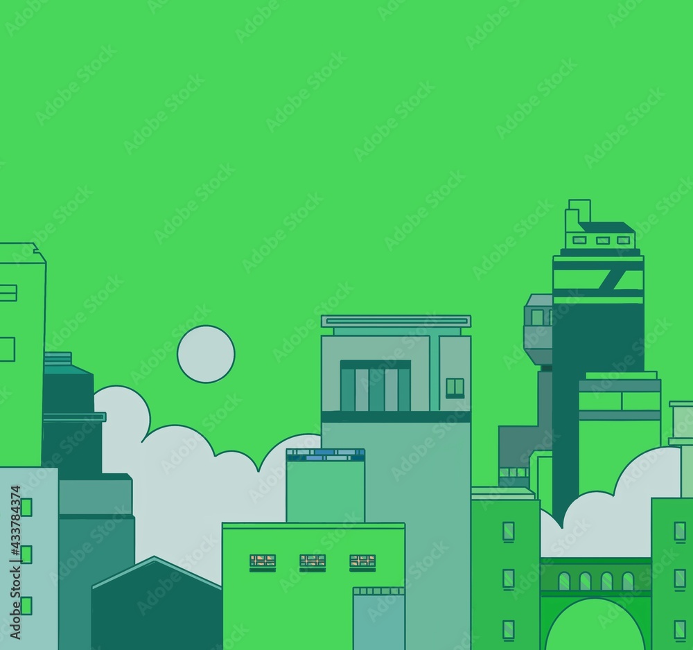 Fototapeta premium illustration of a city
