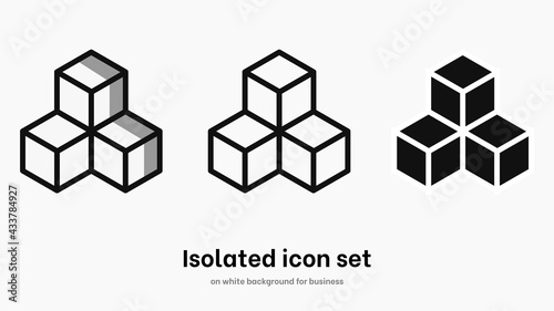 Sugar flat icon set. Sugar flat vector for nutrition and logo. Isolated allergen icon set on white background for health and diet