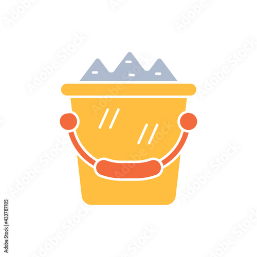 Sand bucket icon