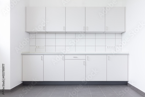 Fitted kitchen white furniture