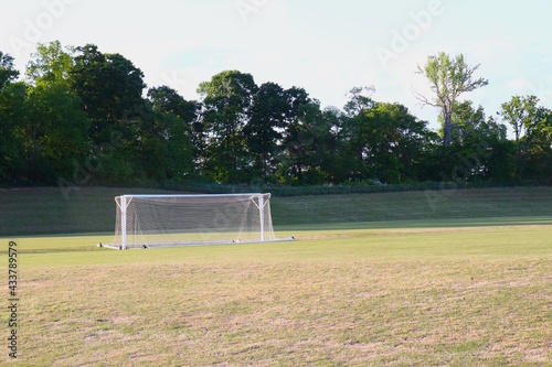 Fototapeta Naklejka Na Ścianę i Meble -  Goal Post on Soccer Field