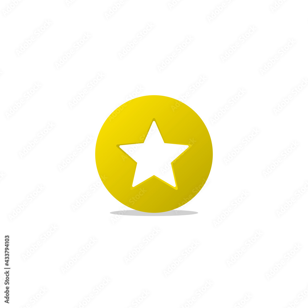 star shape logo. Vector illustration.