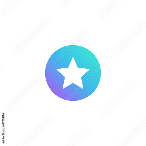 star shape logo. Vector illustration.