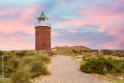 Brick lighthouse on dune. Sylt. © ryszard filipowicz