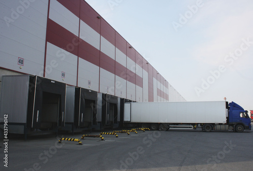 Cargo truck logistics gate truck-stop