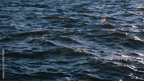 Wallpaper Mural Motion of a sea water. Shiny reflections of the sun in water. Calm waves in the ocean with small ripples on a sunny day. Close-up. Torontodigital.ca