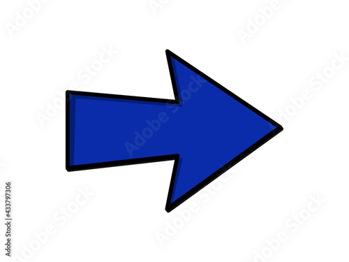 blue arrow icon