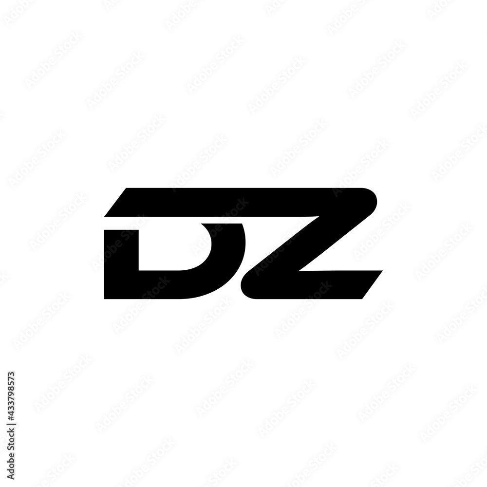 DZ initial Creative connected elegant. letter logo design template DZ initial Creative connected elegant. letter logo design template
