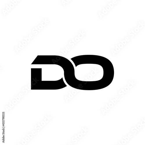 DO initial Creative connected elegant. letter logo design template