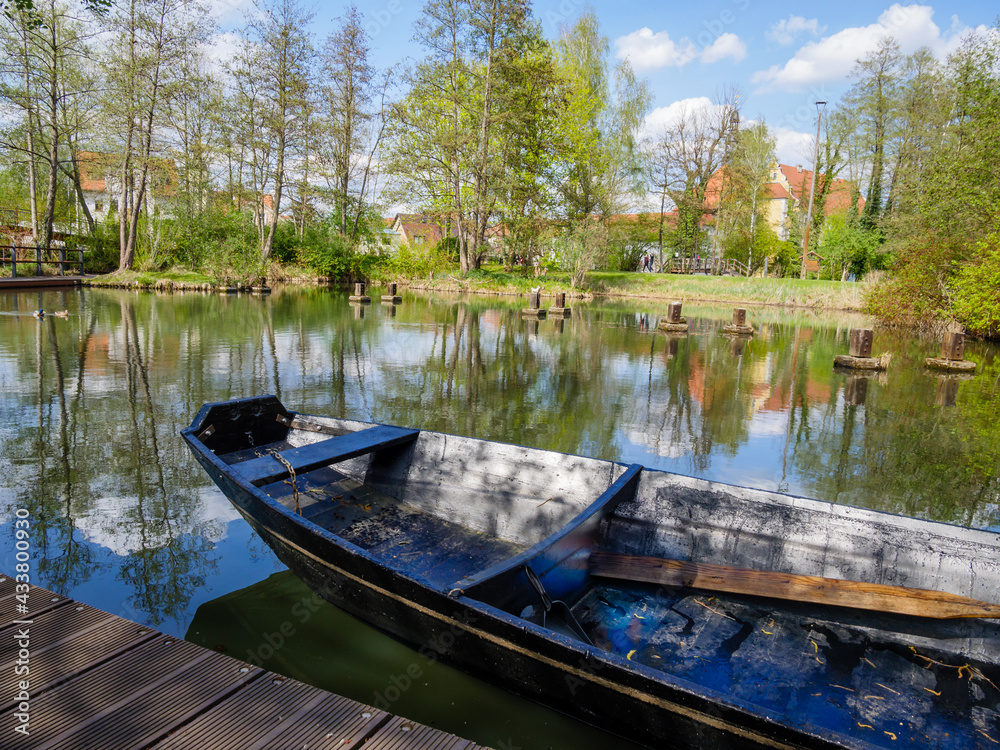 Kanu im Spreewald im Kanal