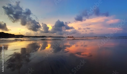 Sunset on the beach  Pipa beach 