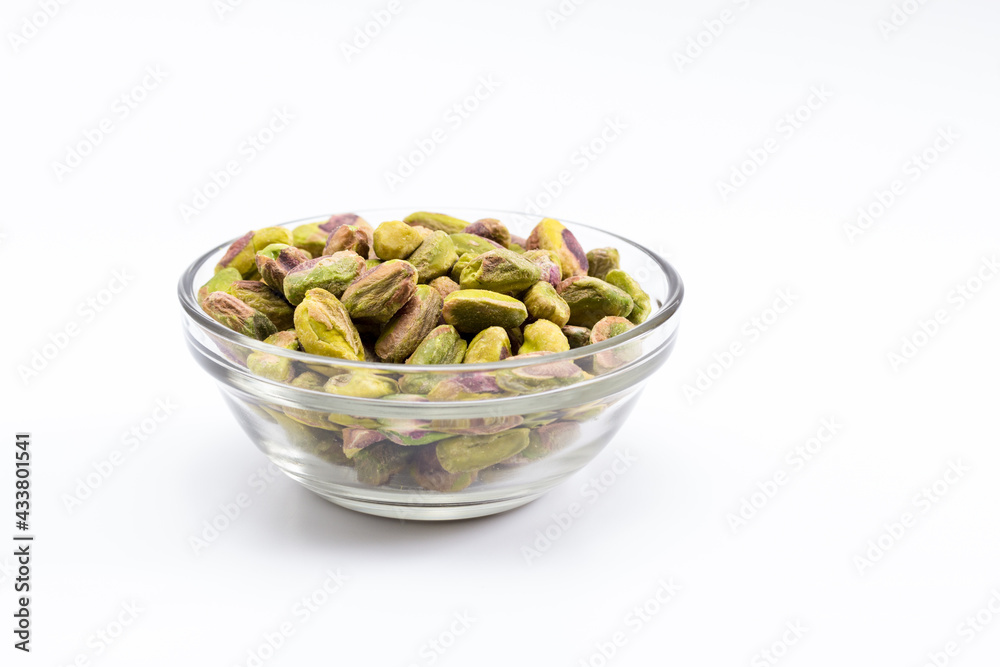 Pistachos naturales secos sin cascara y sin sal